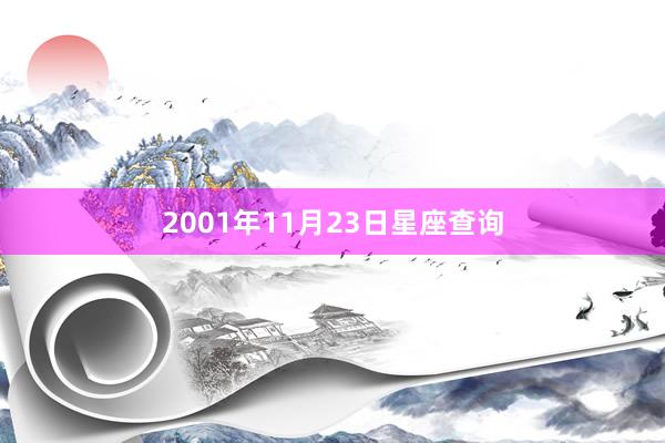 2001年11月23日星座查询